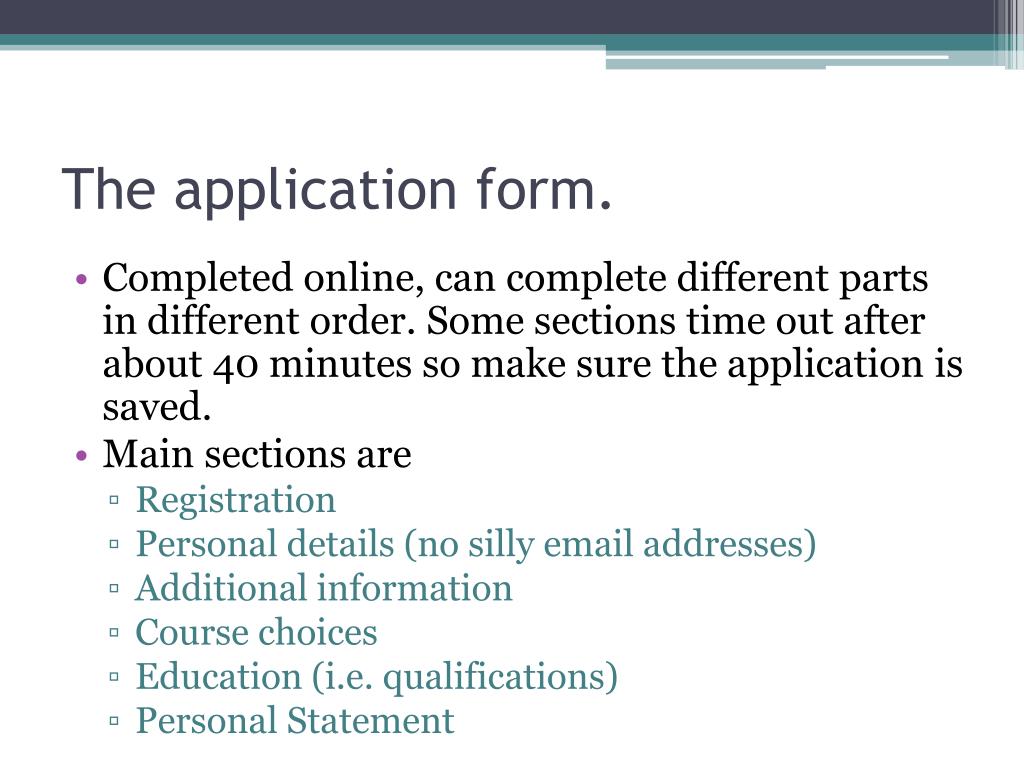 PPT Applying to University The UCAS Process PowerPoint Presentation
