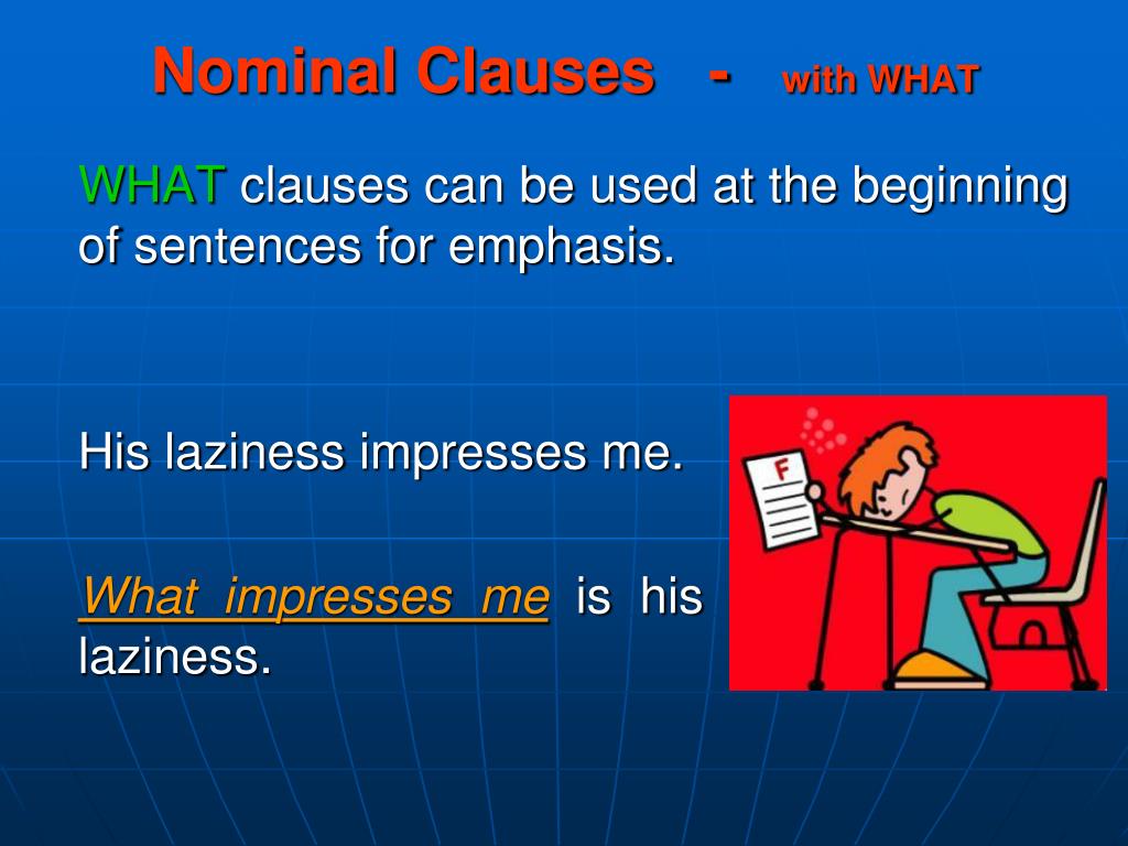 PPT Nominal Clauses PowerPoint Presentation, free download ID5523358