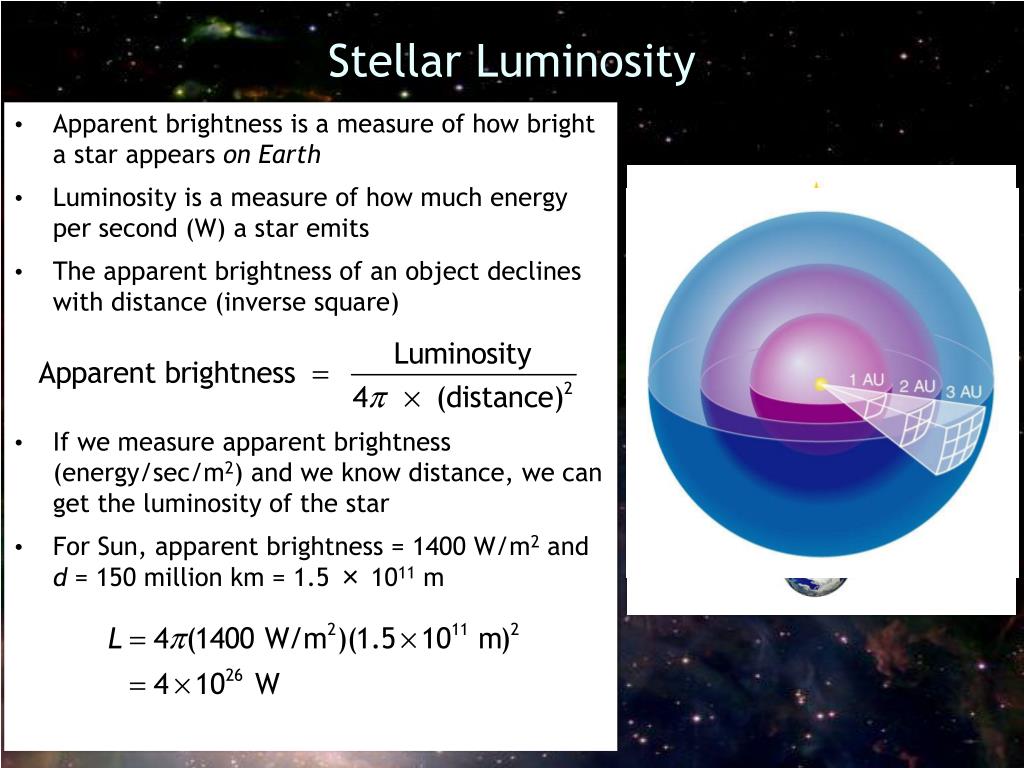 PPT Stellar Luminosity PowerPoint Presentation, free download ID