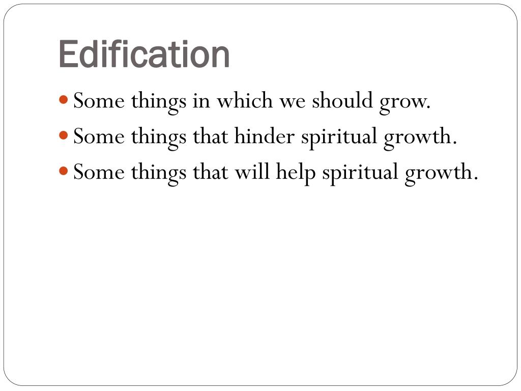 PPT Edification Eph. 41116 PowerPoint Presentation, free download