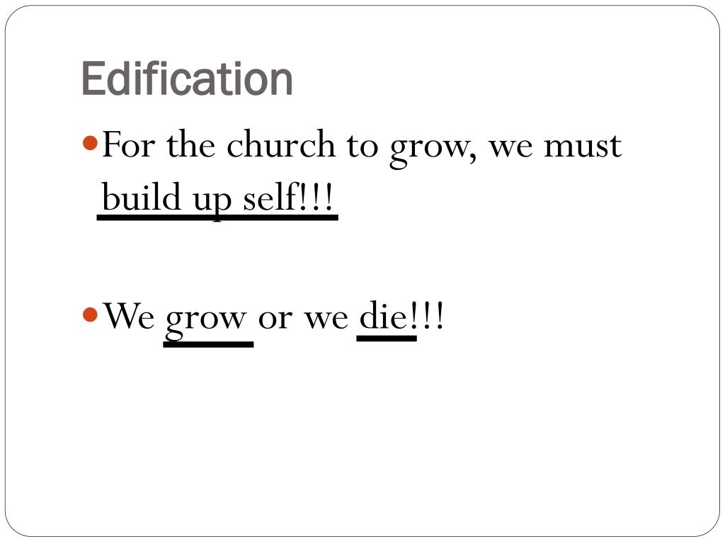 PPT Edification Eph. 41116 PowerPoint Presentation, free download