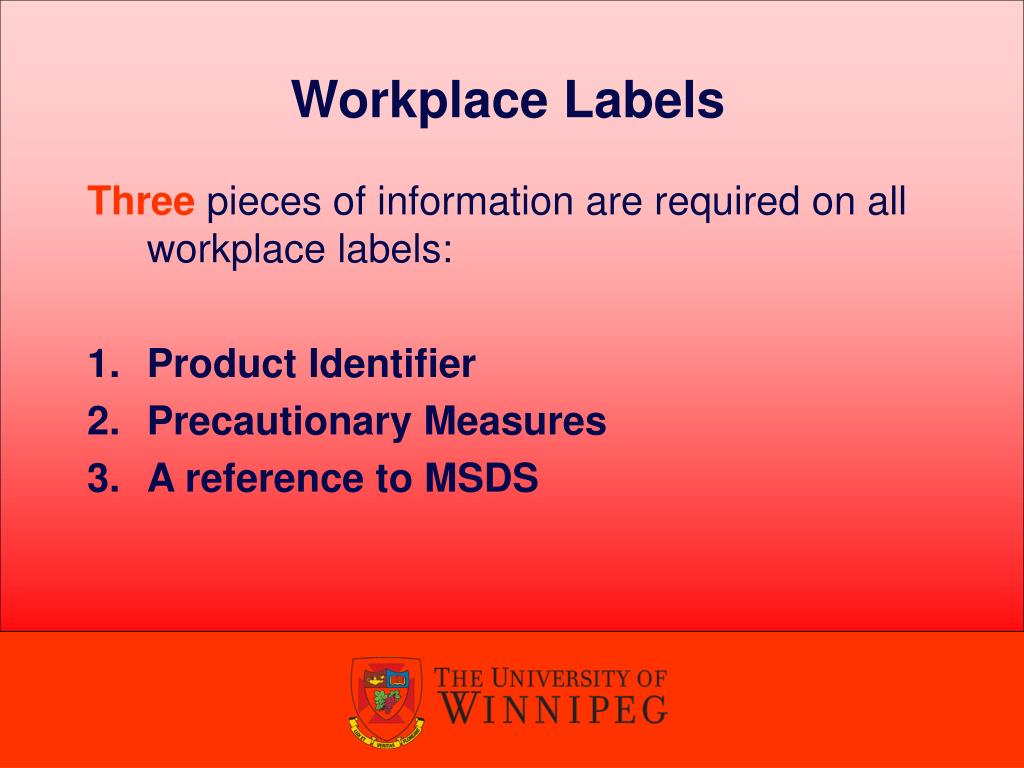 PPT Workplace Hazardous Materials Information System (W.H.M.I.S