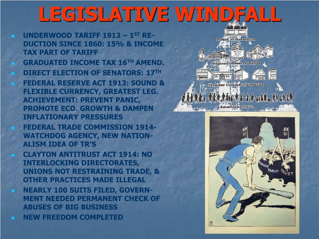 PPT WOODROW WILSON & NEW FREEDOM IN ACTION 19121916 PowerPoint