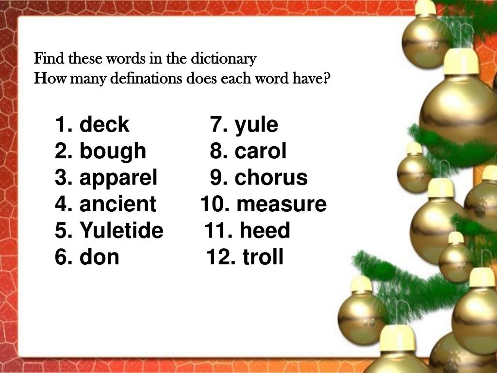 PPT Deck the Halls PowerPoint Presentation, free download ID5528597