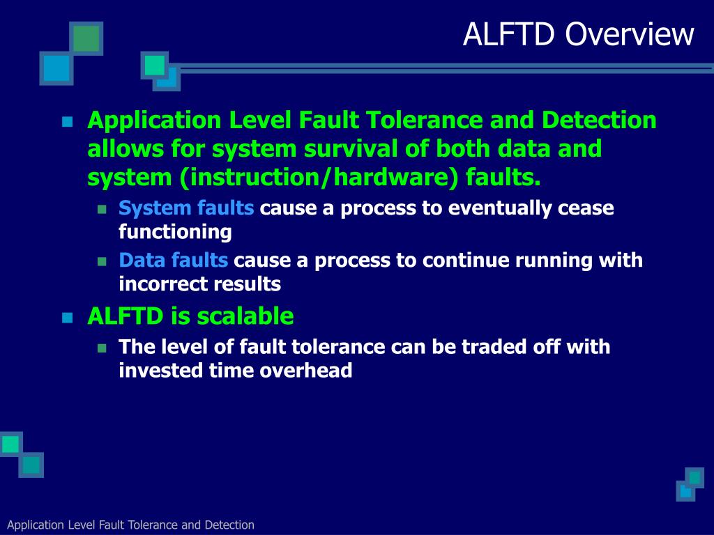 PPT Application Level Fault Tolerance and Detection PowerPoint