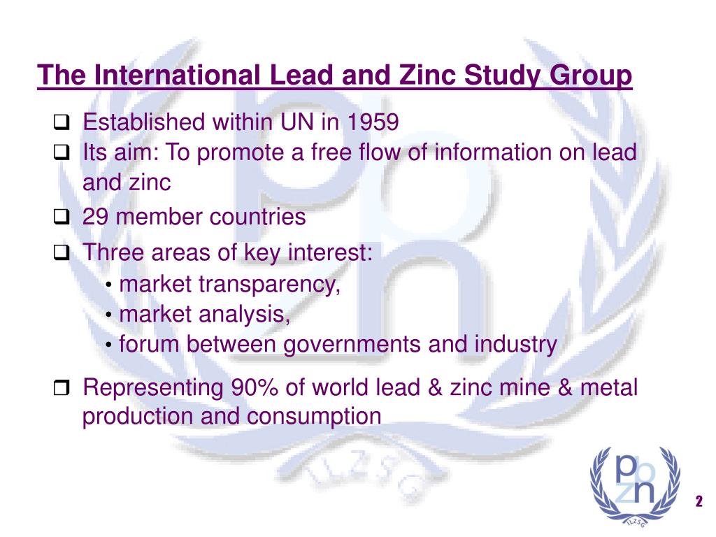 PPT International Lead and Zinc Study Group Presentation to RAPS