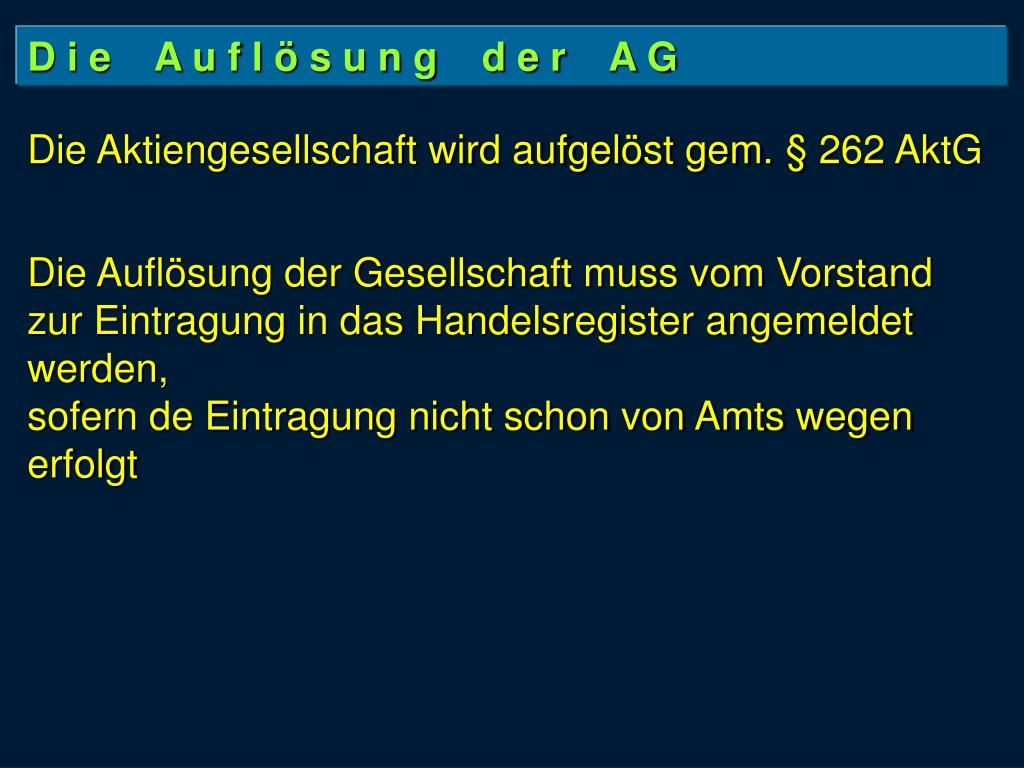 PPT Die Bedeutung der Aktiengesellschaft PowerPoint