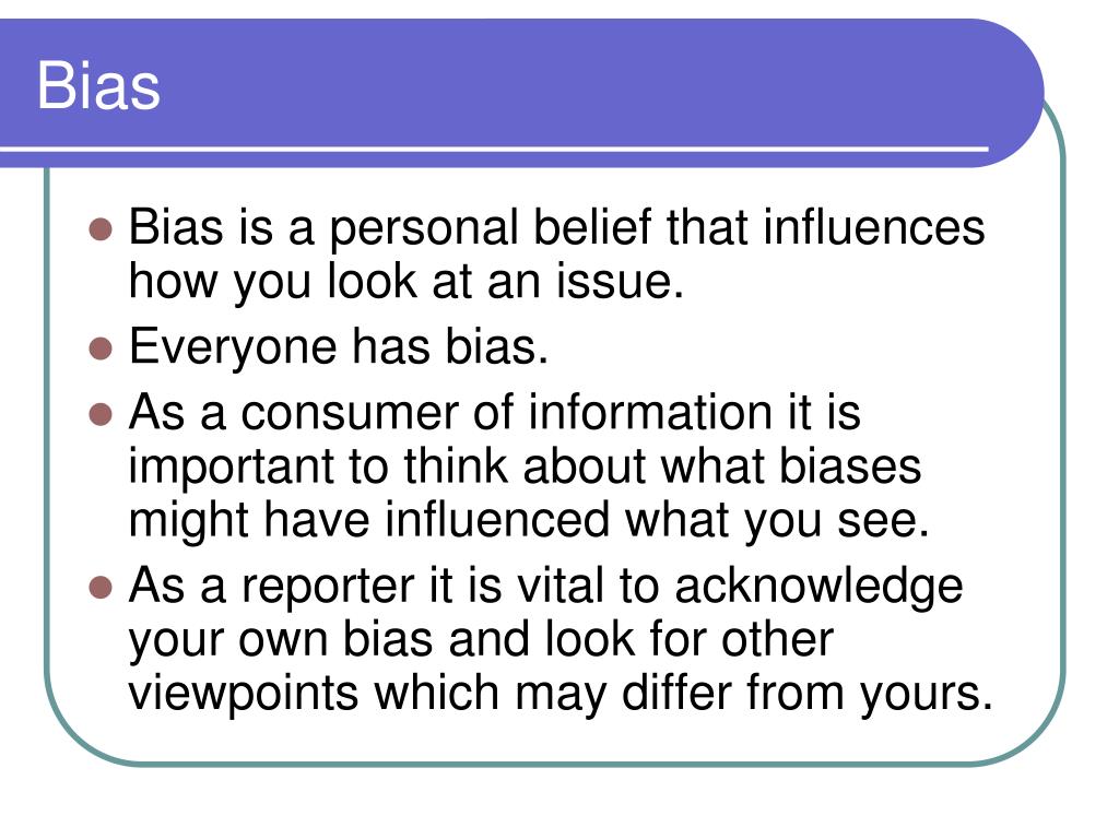 PPT Analysis of Bias Project PowerPoint Presentation, free download ID5537686