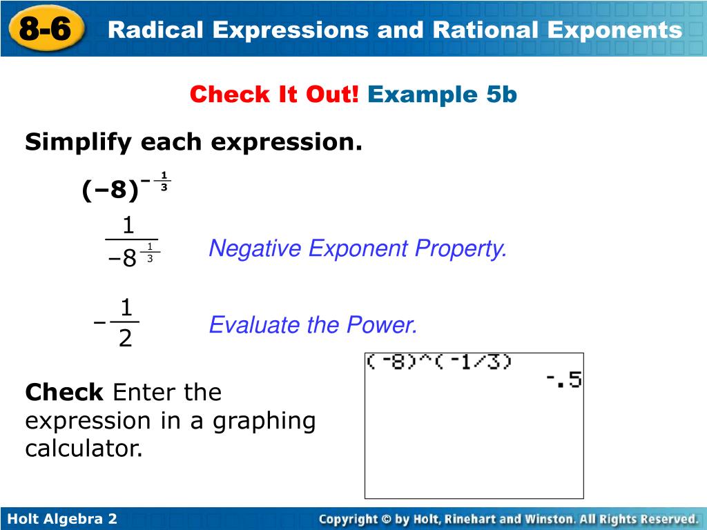 PPT Rewrite radical expressions by using rational exponents