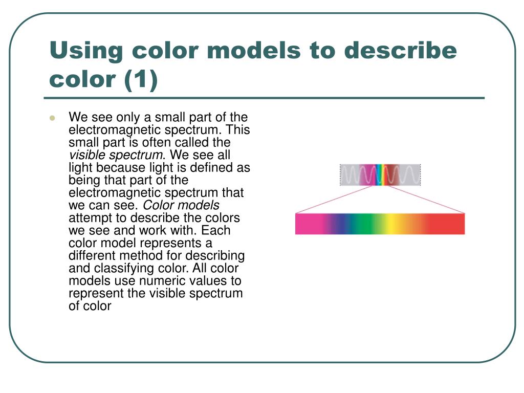 PPT Understanding Colour Colour Models PowerPoint Presentation, free