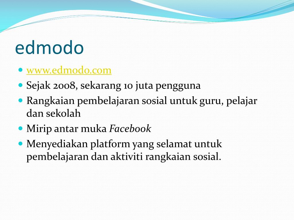 PPT Penggunaan Edmodo dalam Pengajaran dan Pembelajaran Bahasa Melayu
