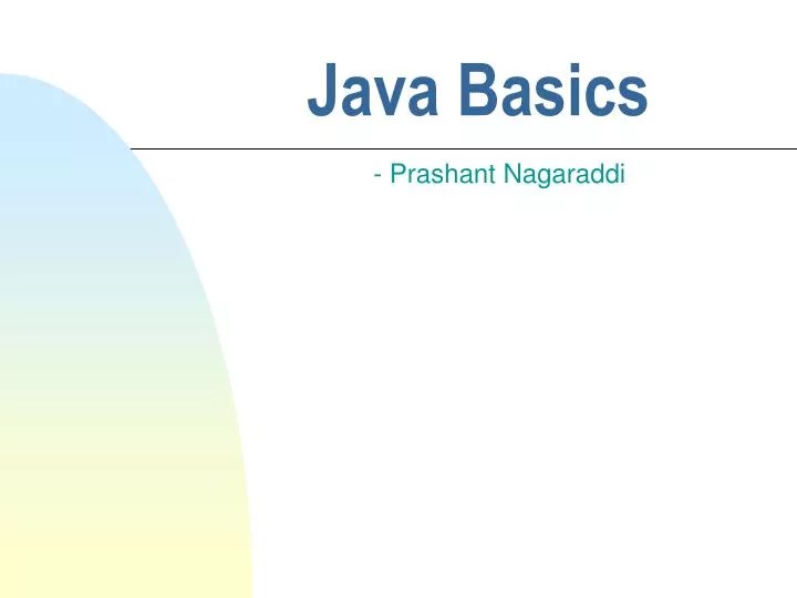 PPT Java Basics PowerPoint Presentation, free download ID5550516