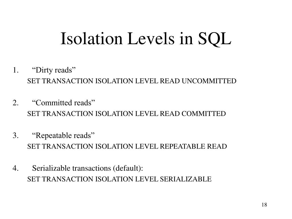 PPT Lecture 11 Transactions in SQL PowerPoint Presentation, free