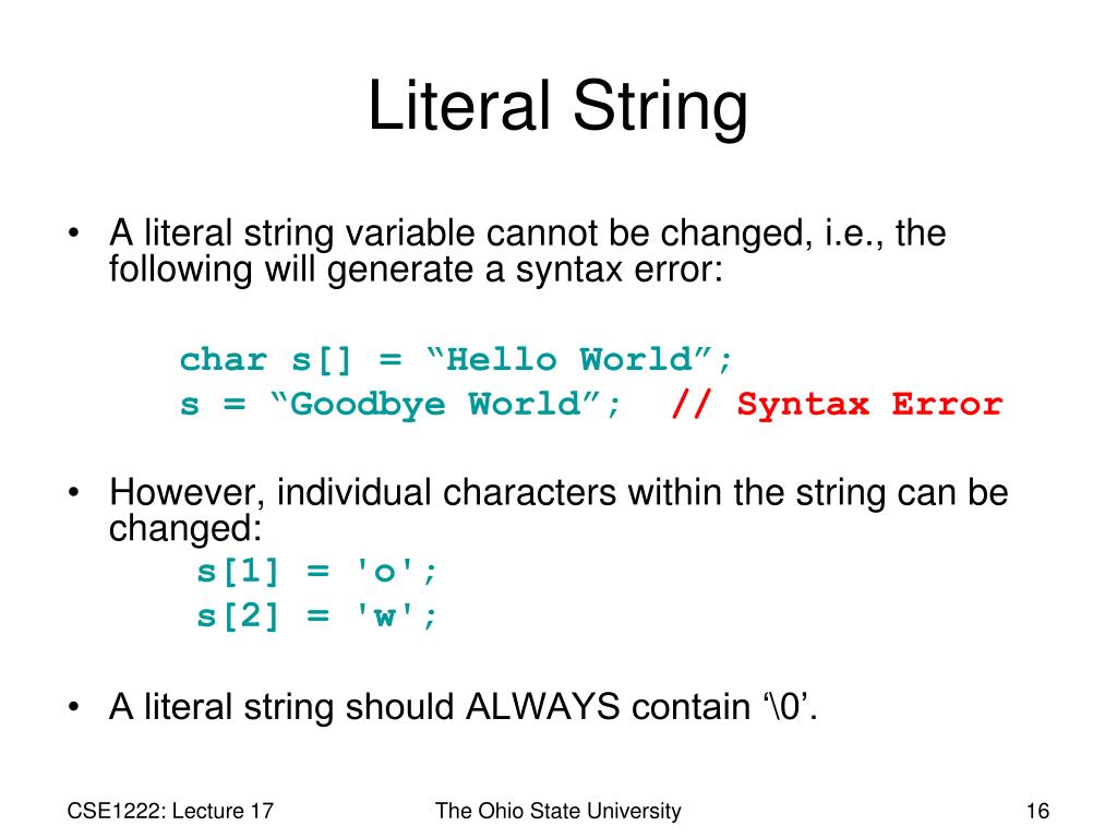 PPT C Strings PowerPoint Presentation, free download ID5552002