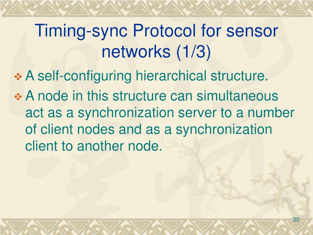 PPT Clock Synchronization for Wireless Sensor Networks A Survey