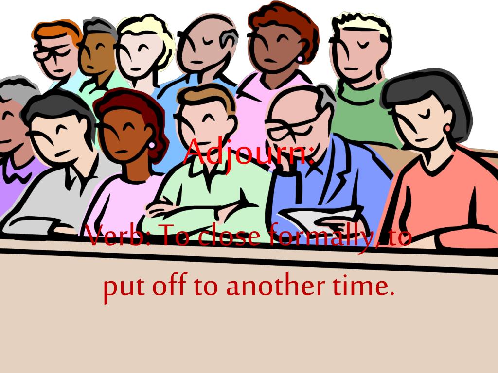 PPT Adjourn PowerPoint Presentation, free download ID5553605