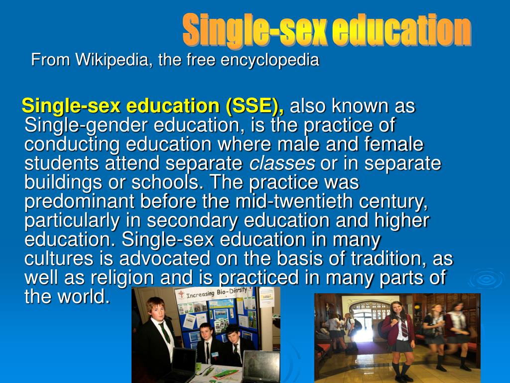PPT Singlesex schools PowerPoint Presentation, free download ID