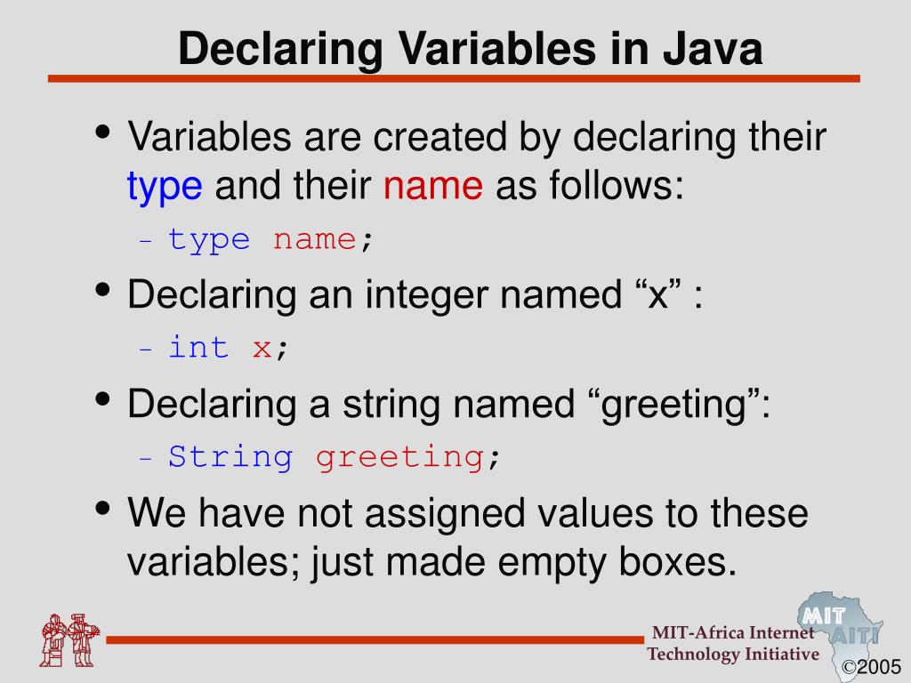 PPT Lecture 2 Variables and Primitive Data Types PowerPoint