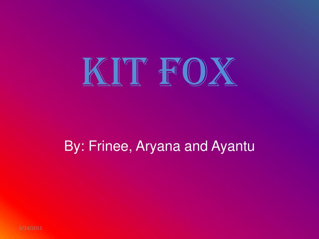 PPT Kit Fox PowerPoint Presentation, free download ID5556641