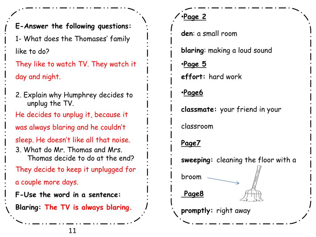 PPT The World According to Humphrey Name