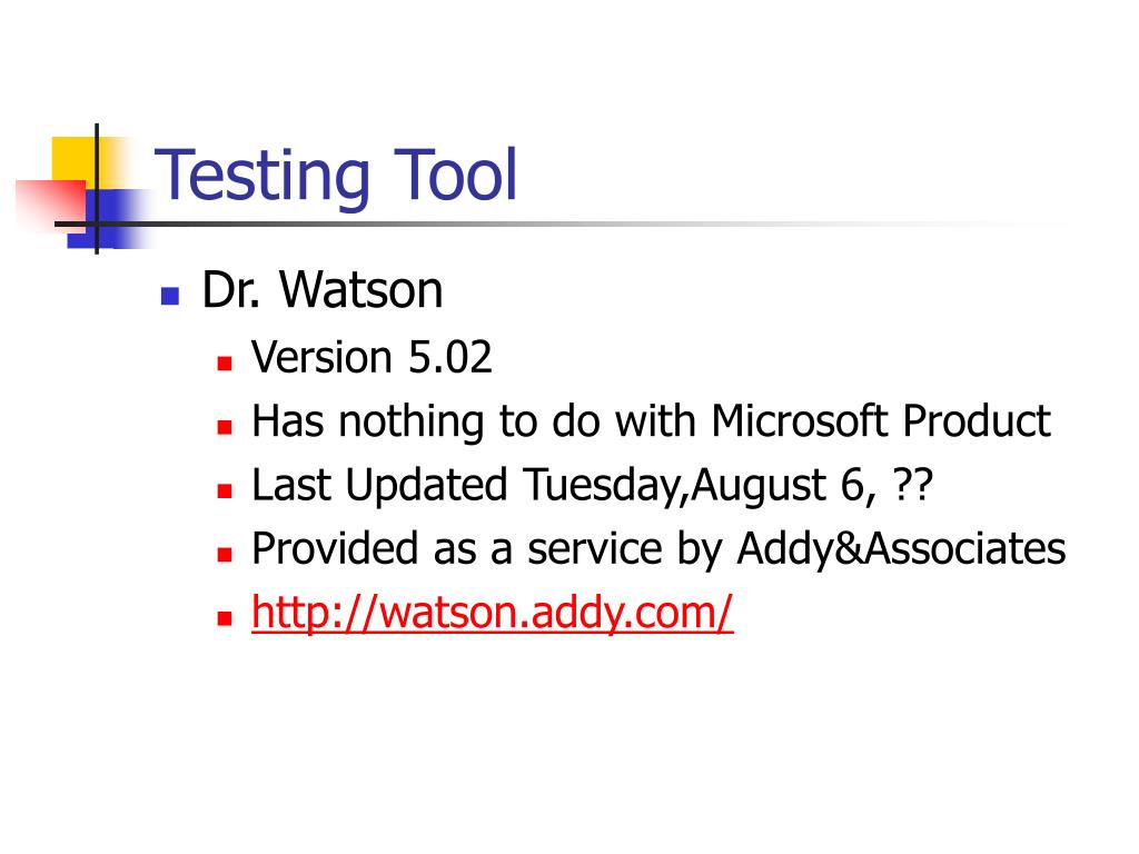 PPT CS 458 PROJECT Tools For Testing  Pages PowerPoint Presentation ID5558441