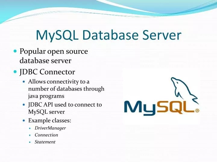 PPT MySQL Database Server PowerPoint Presentation, free download ID