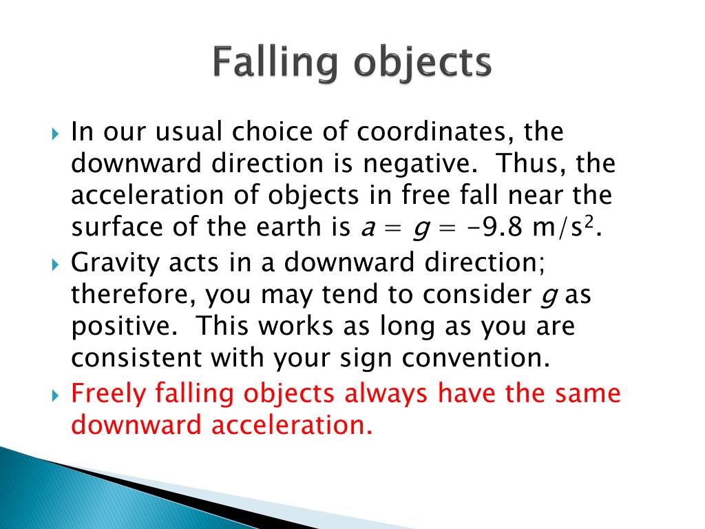 PPT FALLING OBJECTS pp. 60 65 PowerPoint Presentation, free download ID5562908