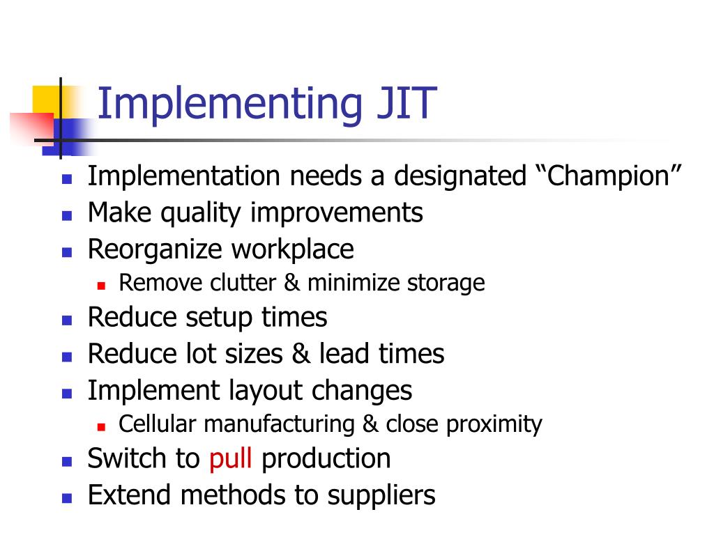 PPT JustinTime and Lean Systems PowerPoint Presentation, free