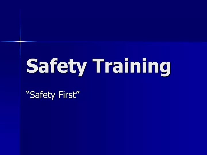 PPT Safety Training PowerPoint Presentation, free download ID5564439