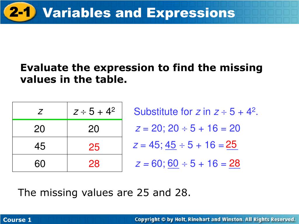 PPT A variable is a letter or symbol that represents a quantity that