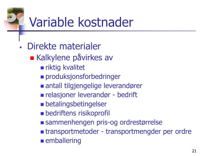 PPT Forskjellen mellom normalkost og standardkost PowerPoint