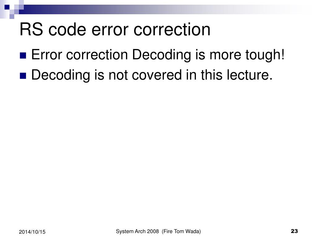 PPT Error Correction Code (1) PowerPoint Presentation, free download