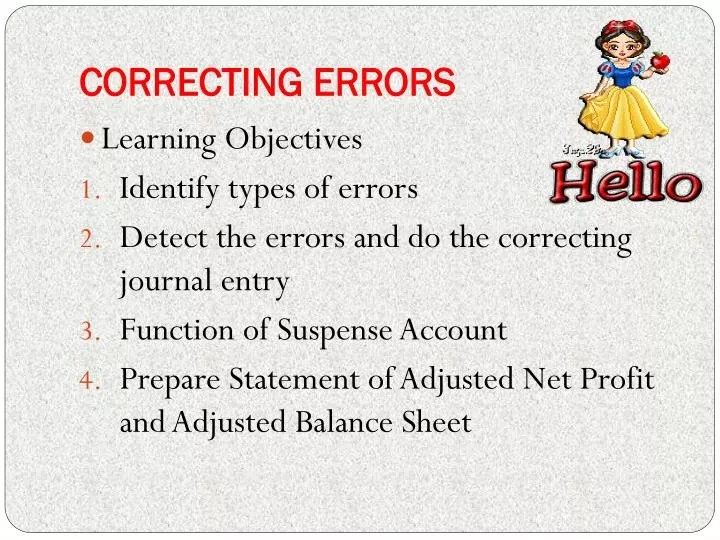 PPT CORRECTING ERRORS PowerPoint Presentation, free download ID5572325