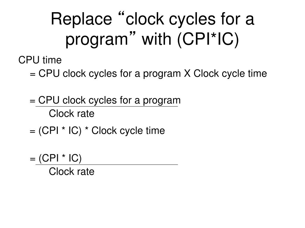 PPT CPU Performance using Different Parameters PowerPoint