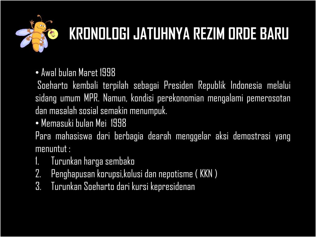 PPT JATUHNYA ORDE BARU DAN MASA B.J HABIBIE PowerPoint Presentation