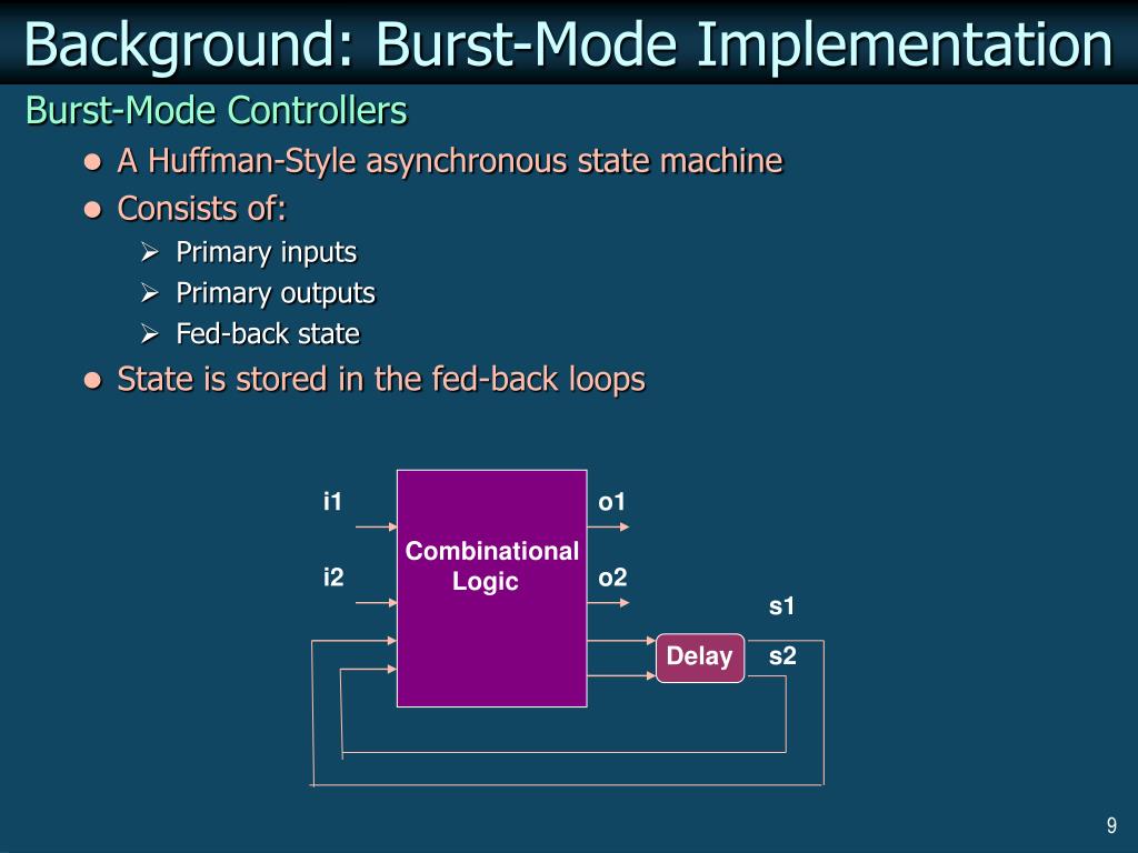 PPT A CycleBased Method for BurstMode Asynchronous