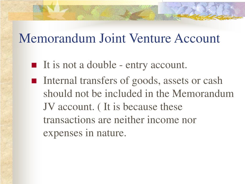 PPT Joint Venture Account PowerPoint Presentation, free download ID