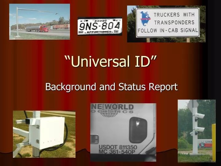 PPT “Universal ID” PowerPoint Presentation, free download ID5574823
