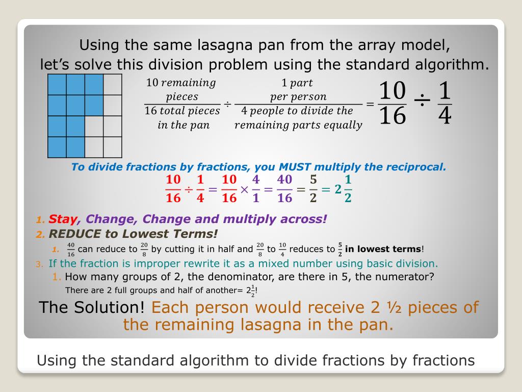 PPT Dividing Fractions by Fractions PowerPoint Presentation, free