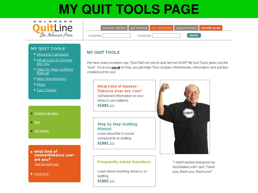 PPT Colorado Tobacco QuitLine David Tinkelman, MD PowerPoint Presentation ID5576918