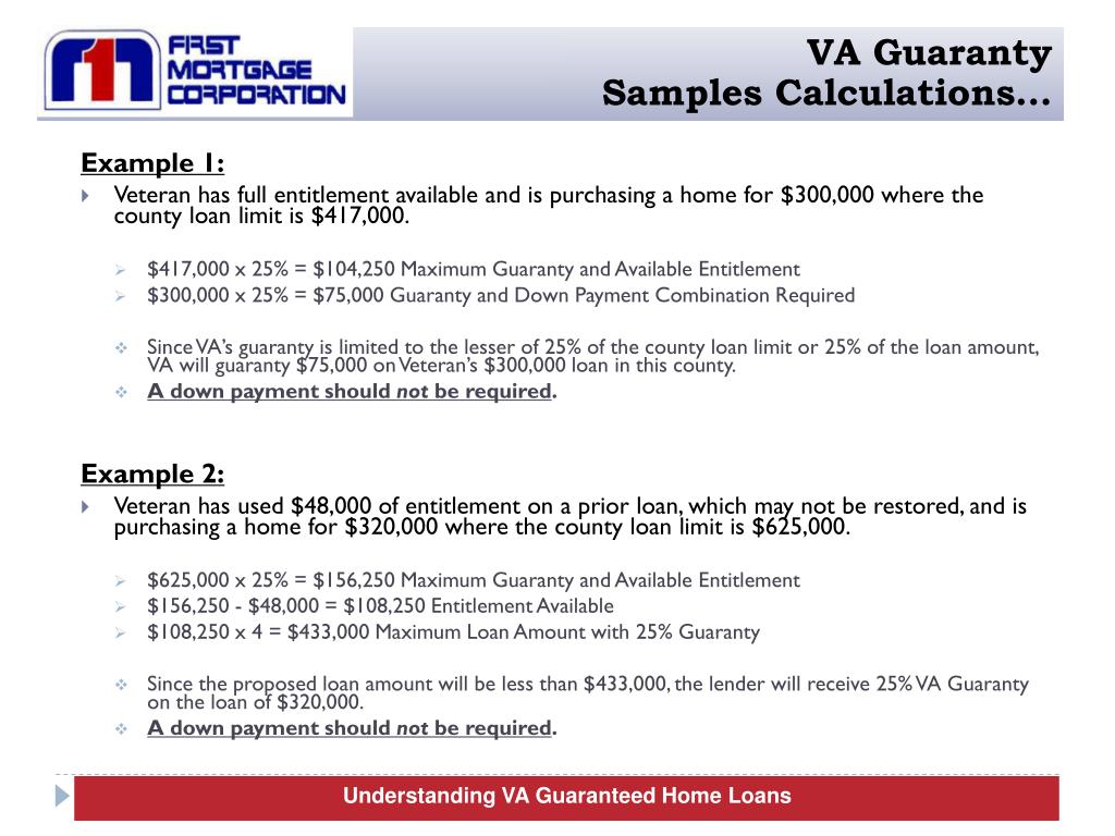 PPT VA Guaranteed Home Loans Training PowerPoint Presentation, free