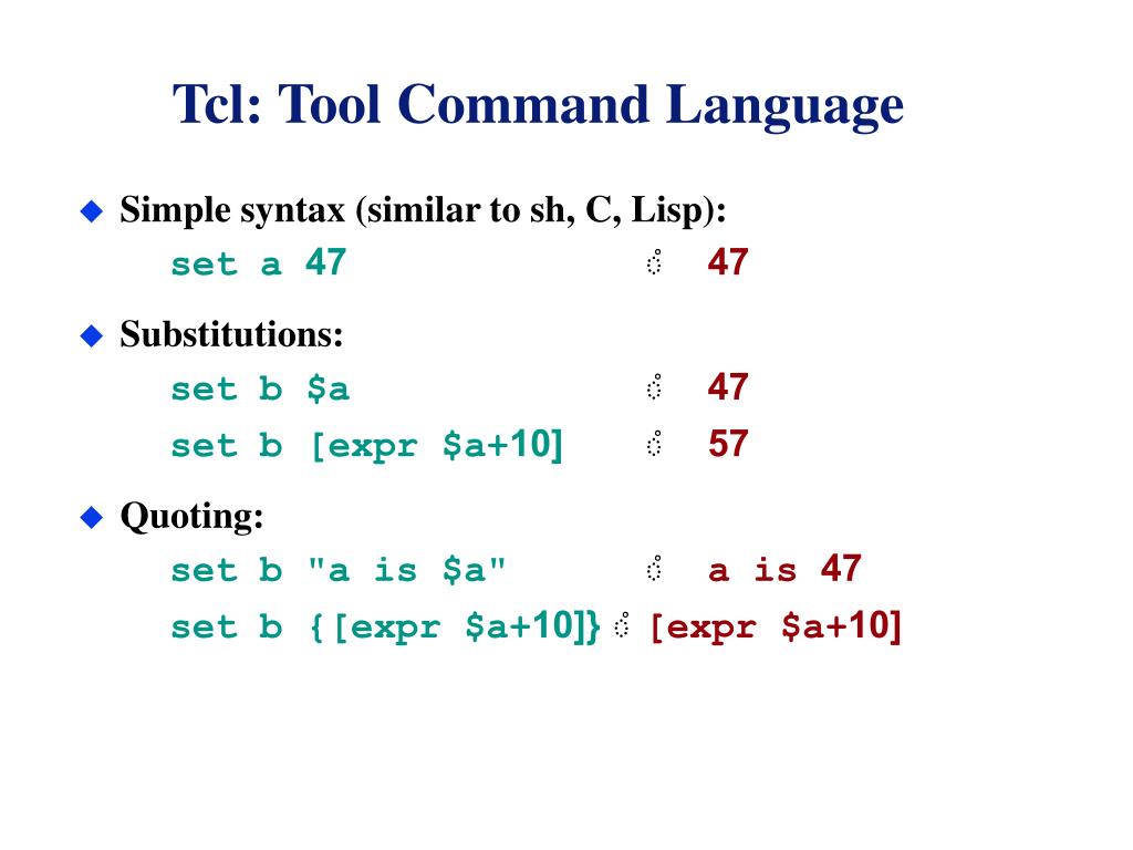 PPT Programming Using Tcl/Tk PowerPoint Presentation, free download ID5577325