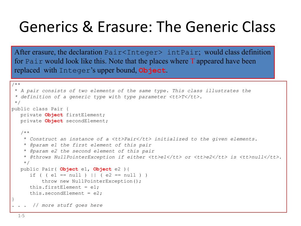 PPT Generic Types in Java PowerPoint Presentation, free download ID