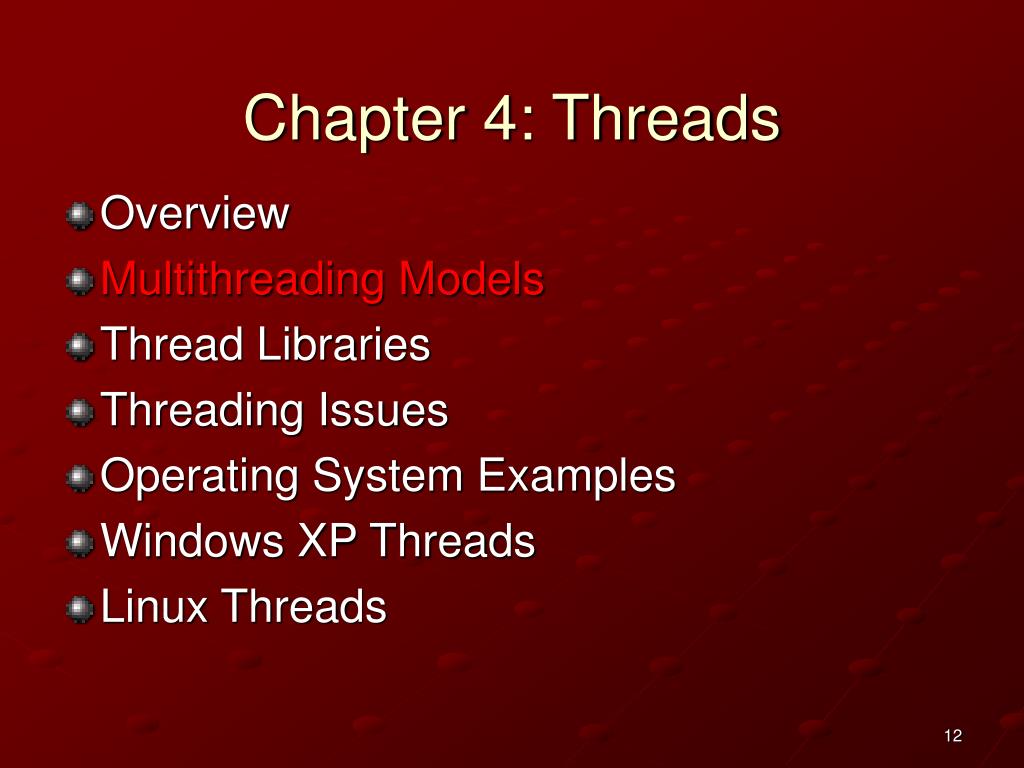 PPT Chapter 4 Threads PowerPoint Presentation, free download ID