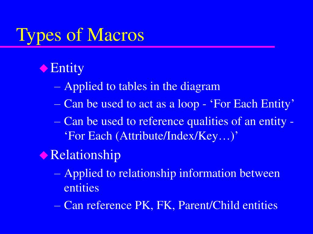 PPT ERWin Template Overview PowerPoint Presentation, free download