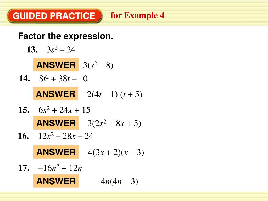 PPT Factoring Perfect Square Trinomials and Difference of Perfect