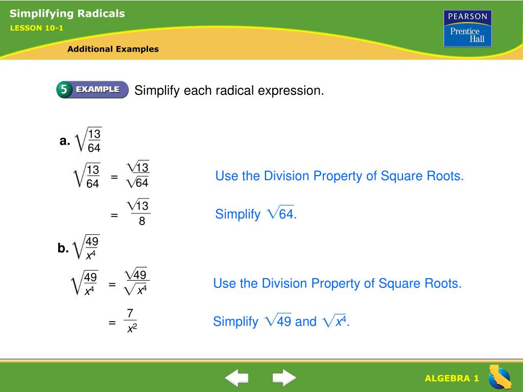 PPT 243 = 81 • 3 81 is a perfect square and a factor of 243