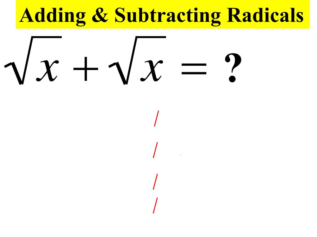PPT Radical Expressions PowerPoint Presentation, free download ID