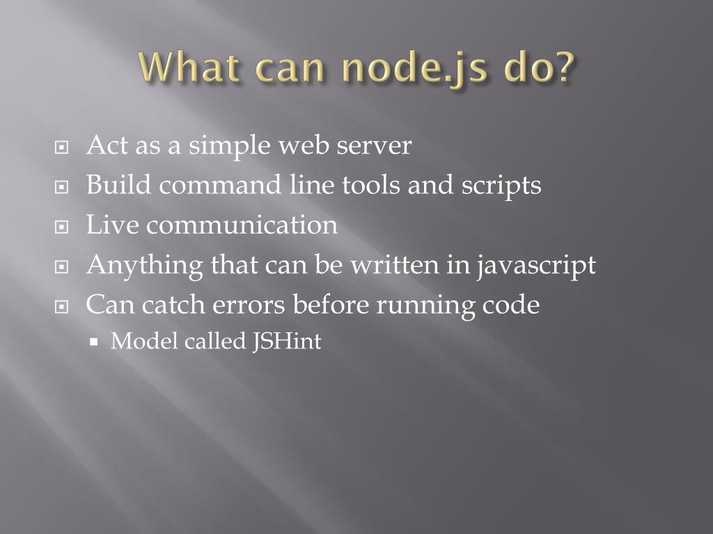 PPT Node.js PowerPoint Presentation, free download ID5582442