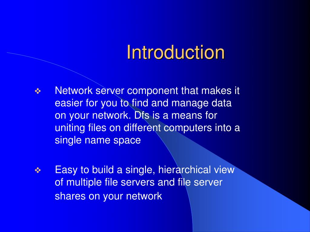PPT Distributed File system(DFS) PowerPoint Presentation, free